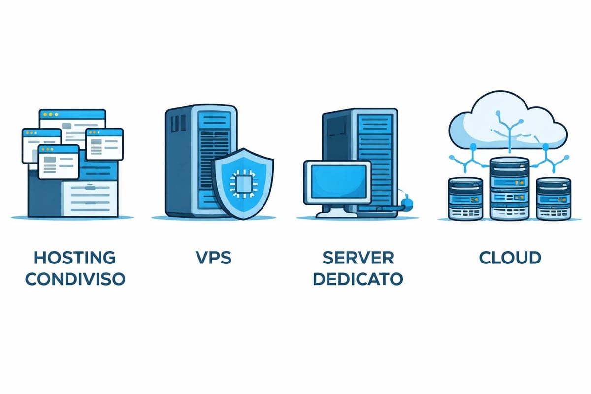 Confronto tipologie di hosting