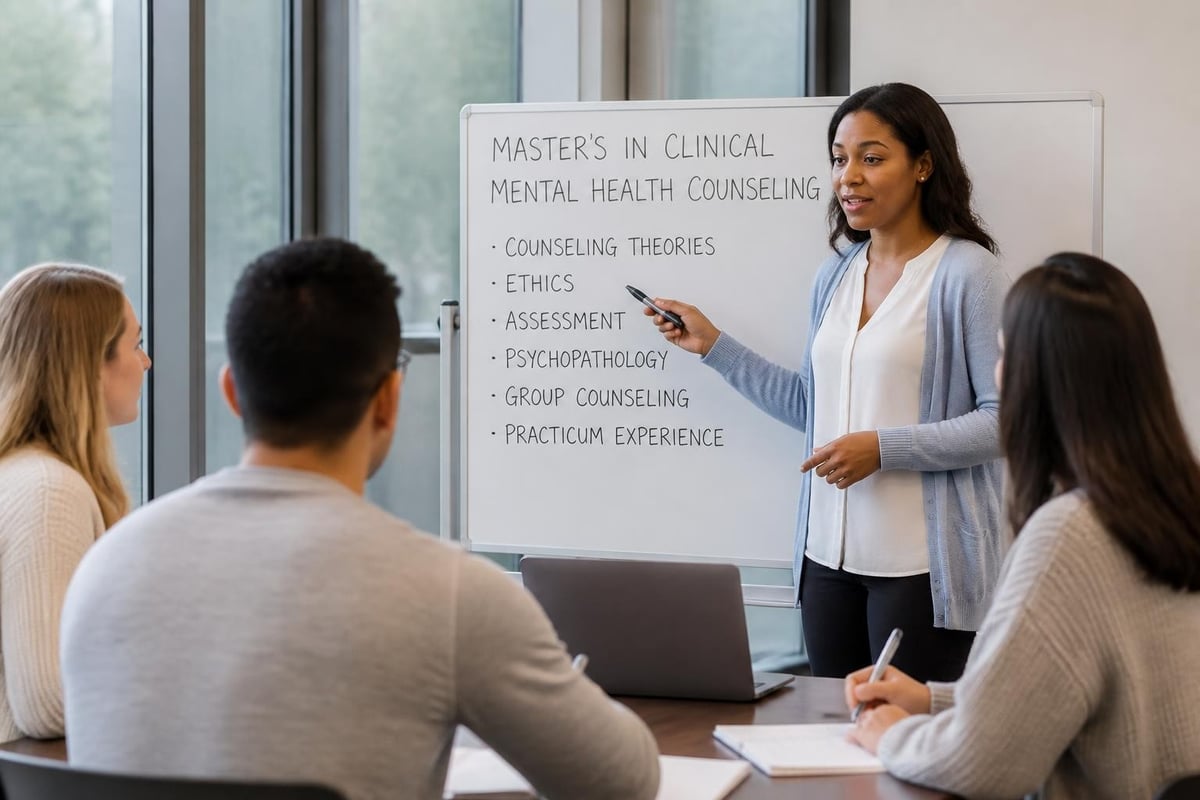 Master's degree mental health counseling curriculum