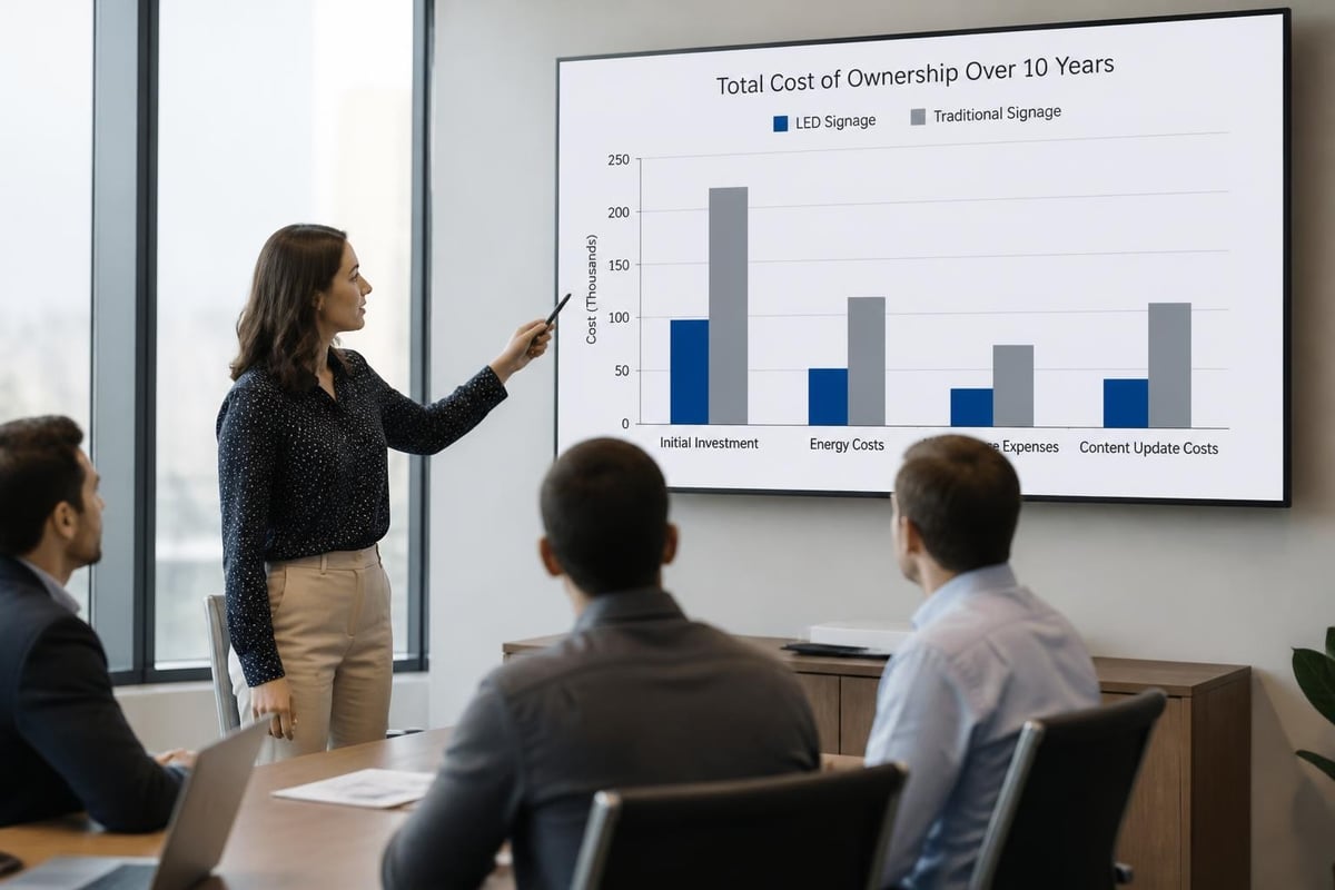 LED signage ROI calculation