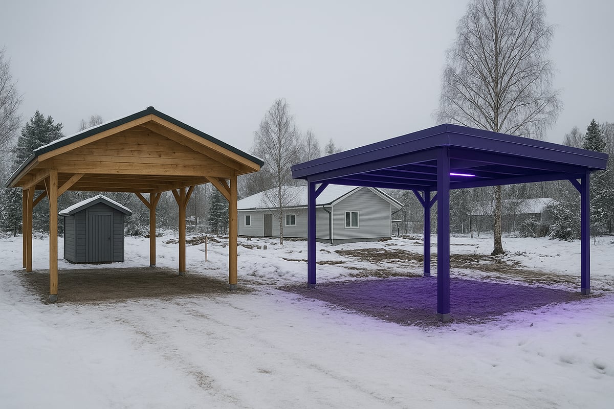 Mistä autokatoksen hinta muodostuu vuonna 2025?