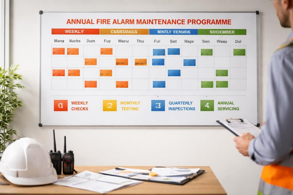Maintenance schedule overview