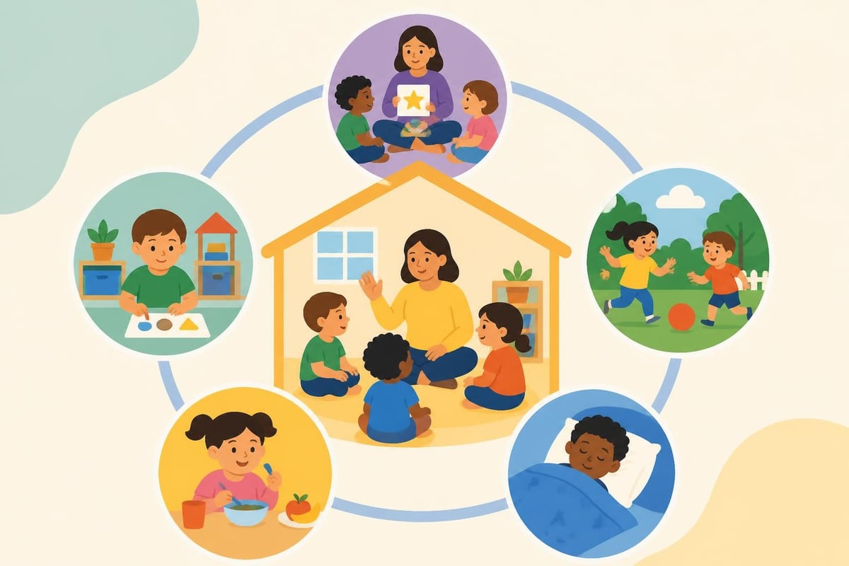 Daily routine in home day care