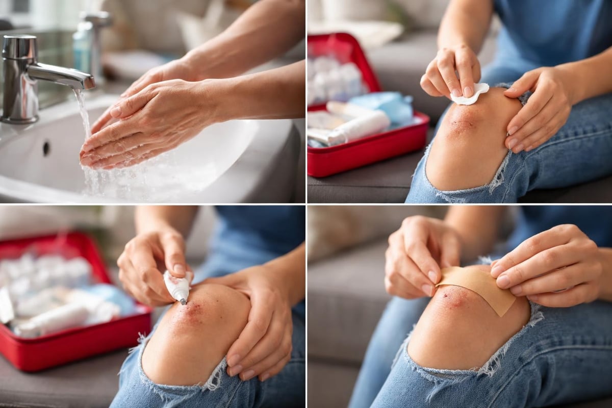 Wound care steps