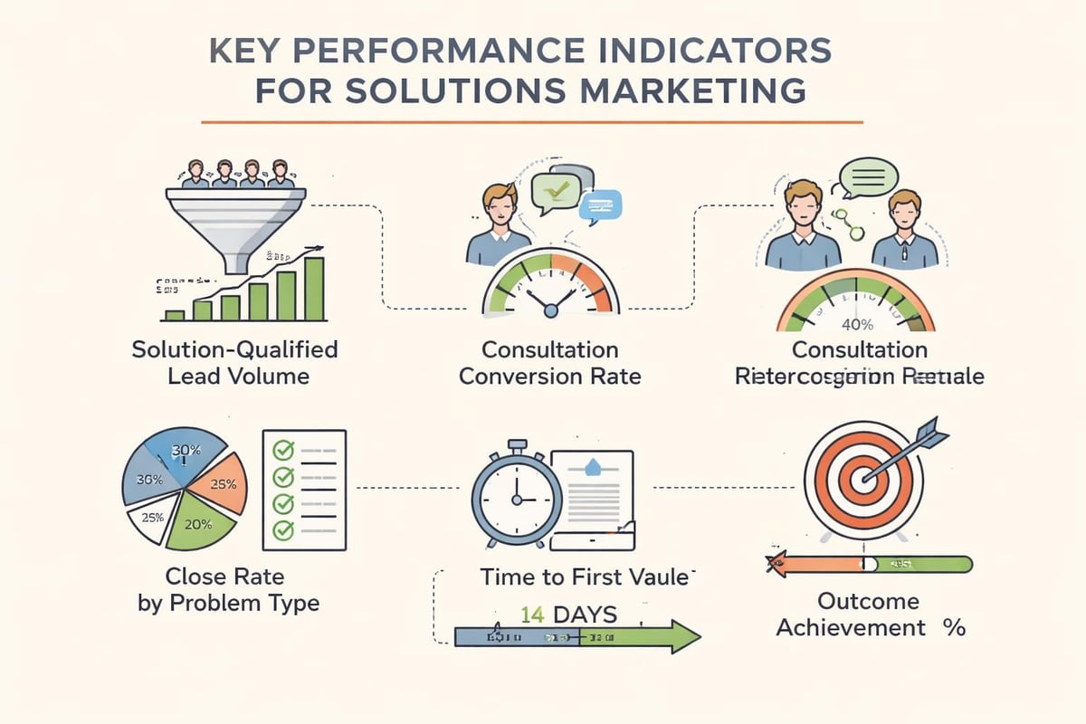 Solutions marketing metrics dashboard