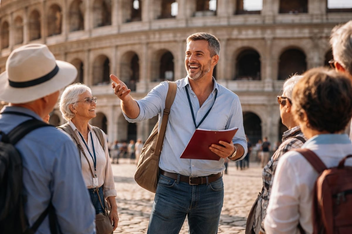 Professional tour guide structure