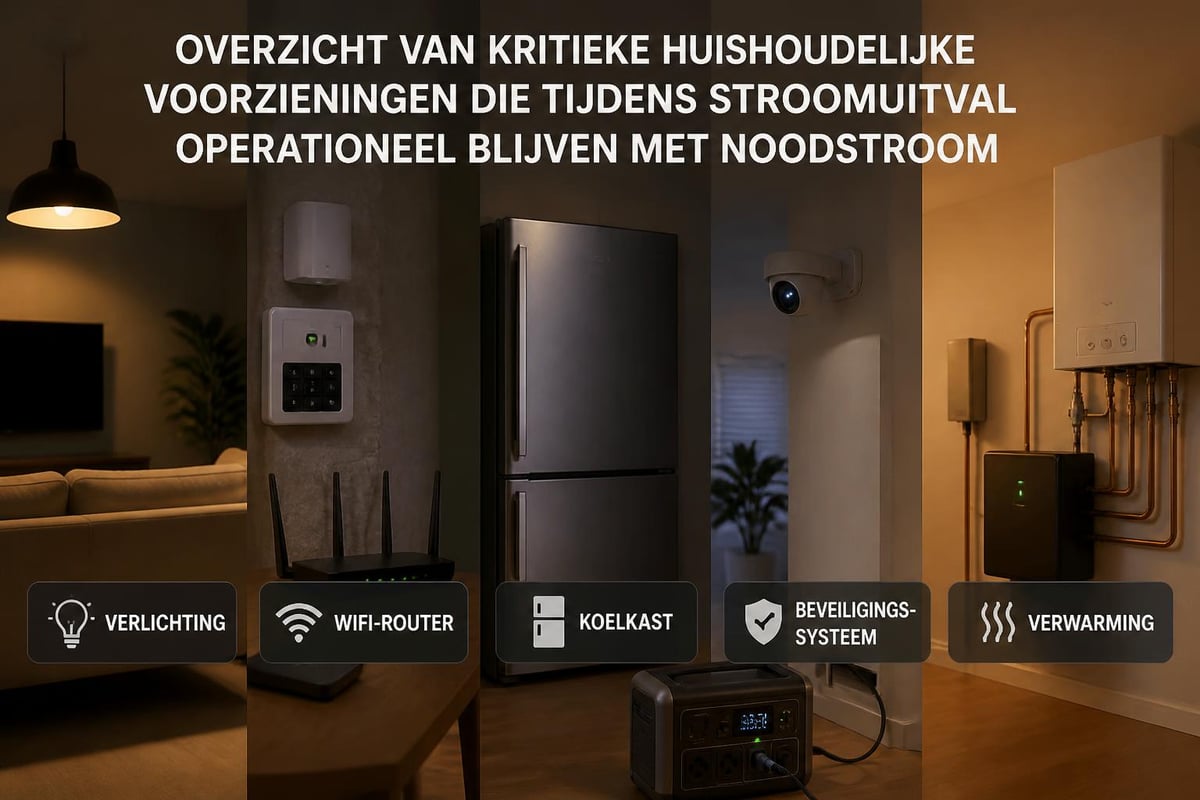 Essentiële systemen tijdens stroomuitval
