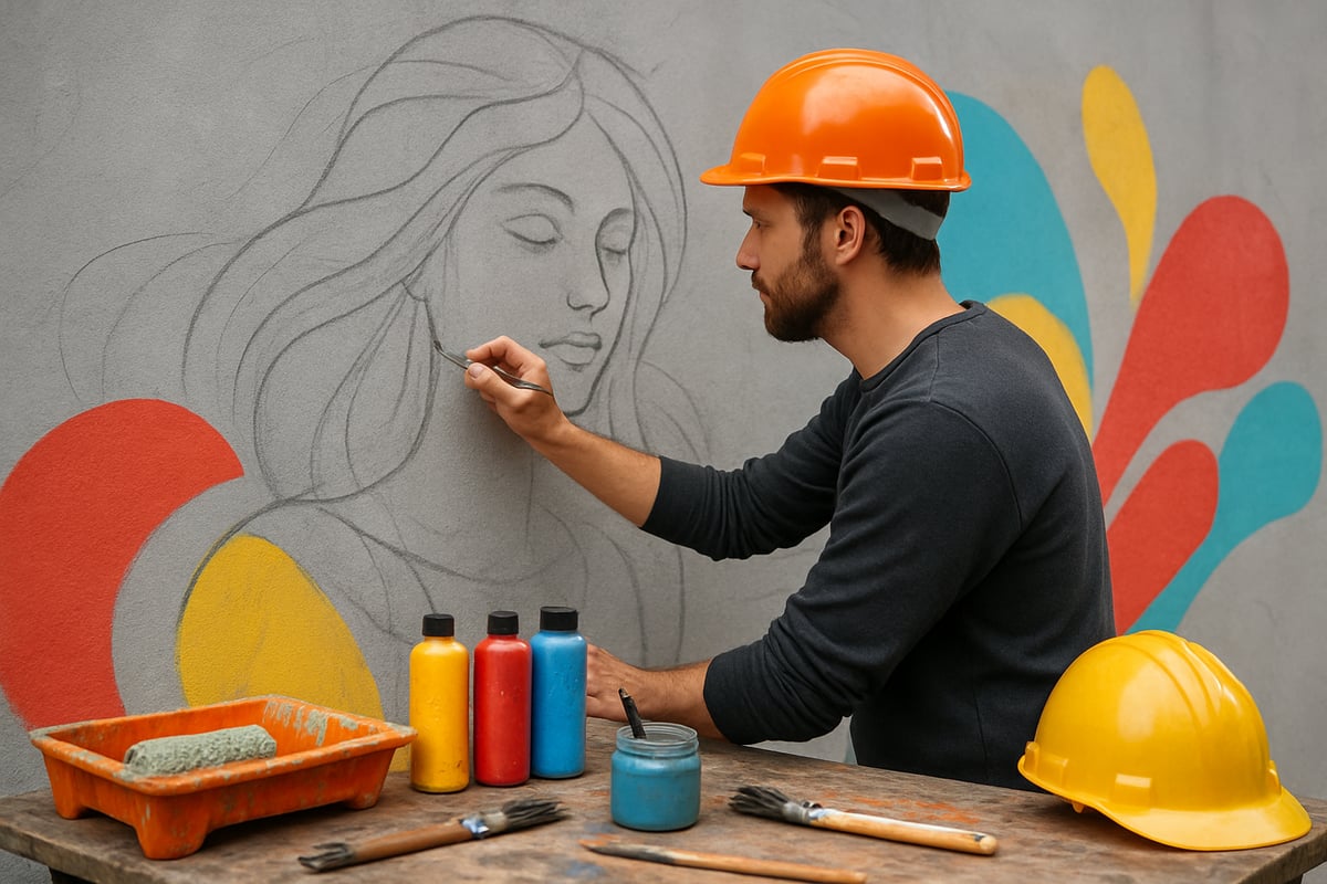 Step-by-Step Mural Painting Process