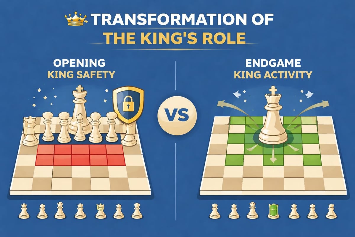 Endgame king activation