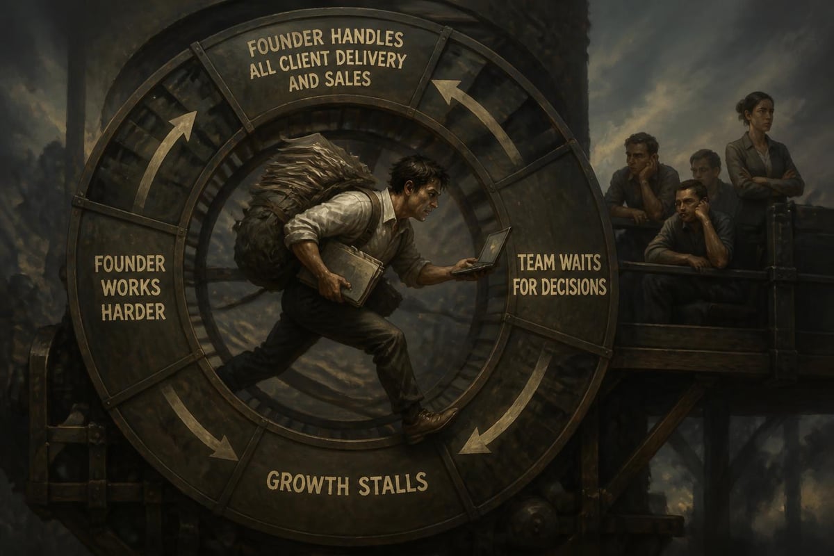 Founder bottleneck preventing business scaling