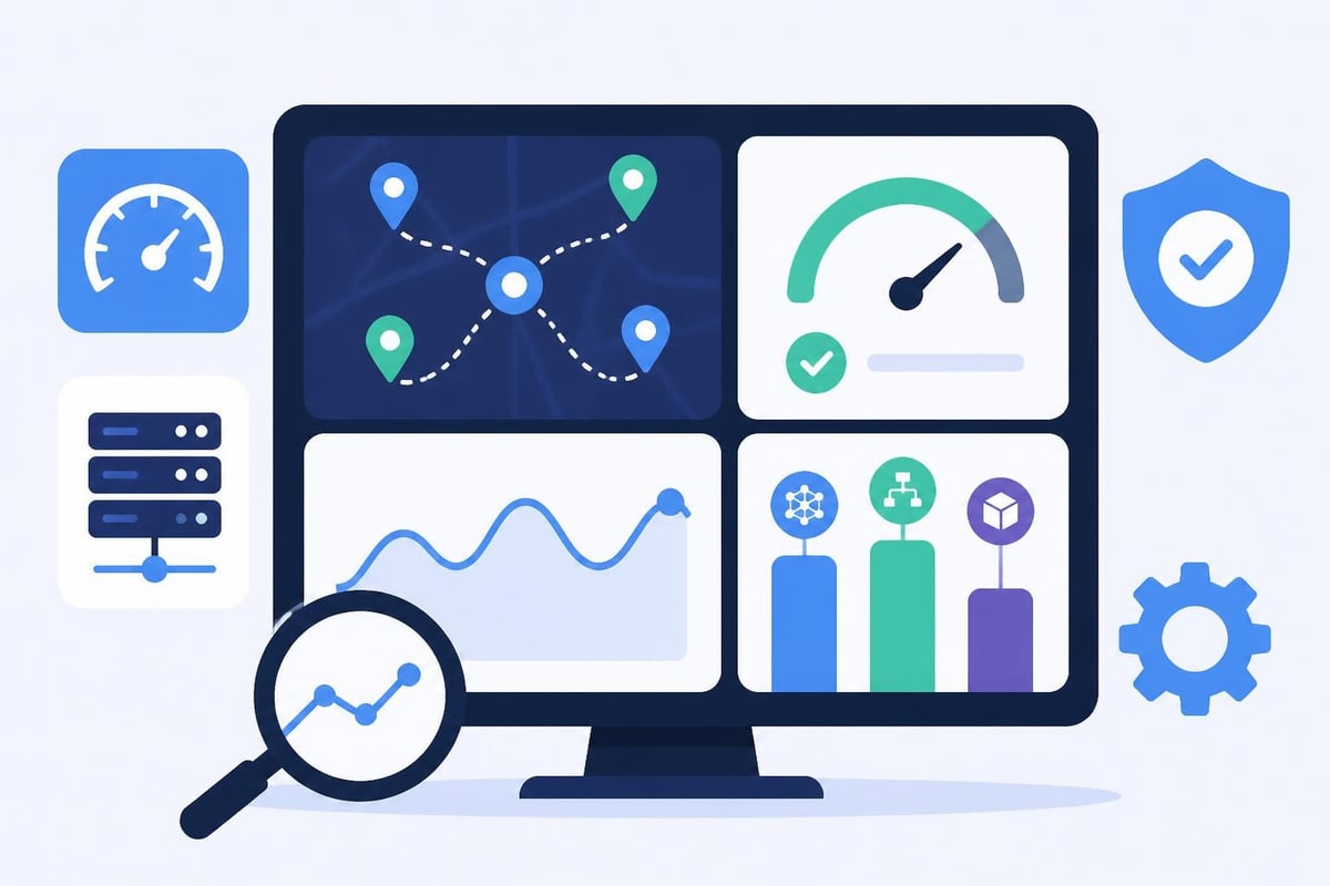 Smart routing monitoring dashboard