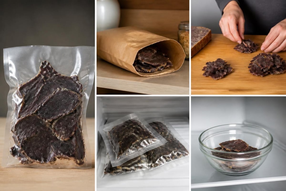 Biltong storage methods