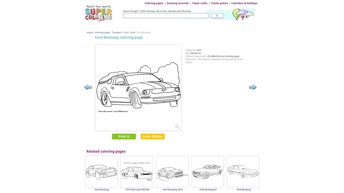 9 Amazing Real Cars Coloring Pages to Download in 2025 - Classic American Muscle Car Coloring Page – SuperColoring