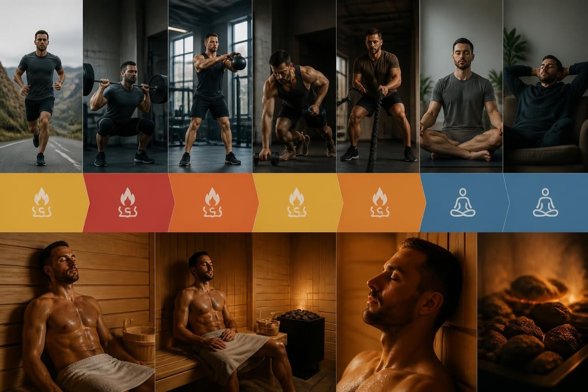 Sauna timing protocol
