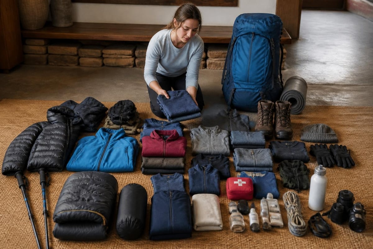 Nepal trekking gear preparation