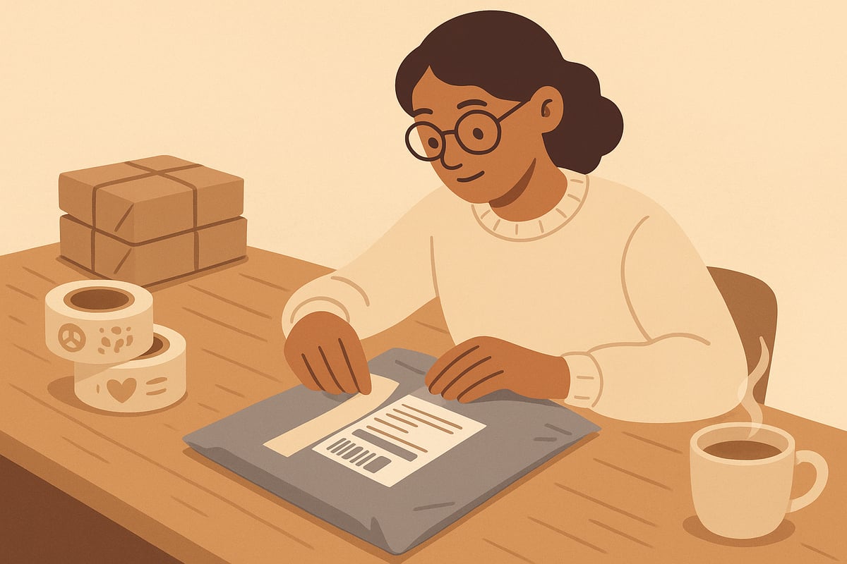 Step 3: Sealing and Labeling Poly Mailers Properly