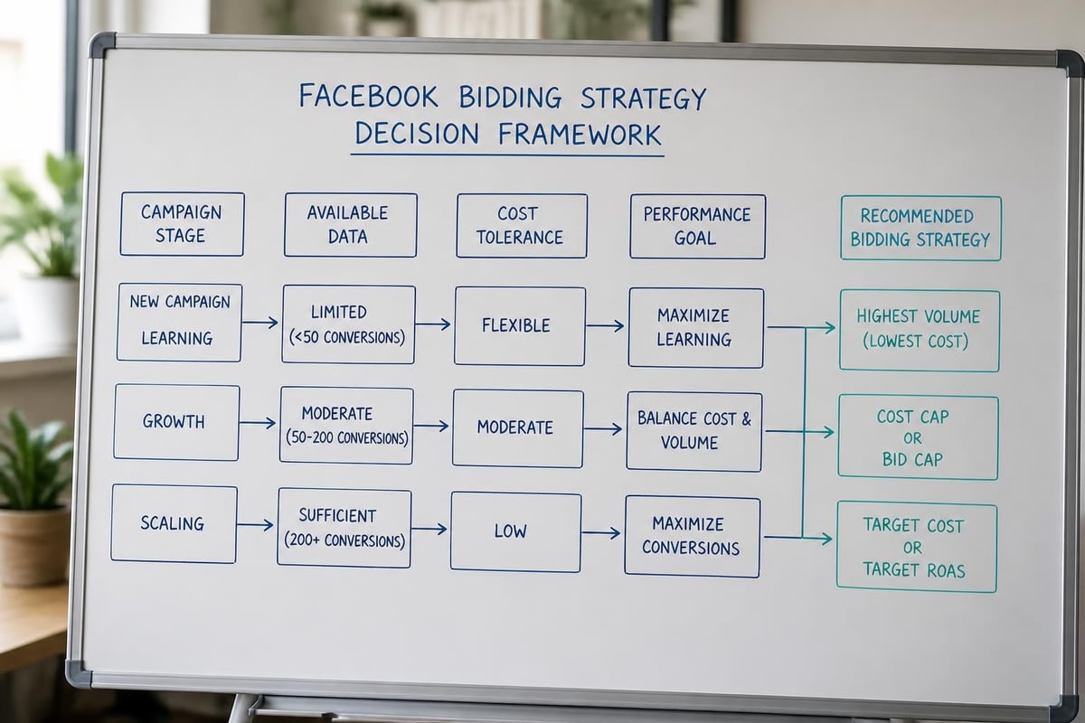 Facebook bidding strategy decision tree