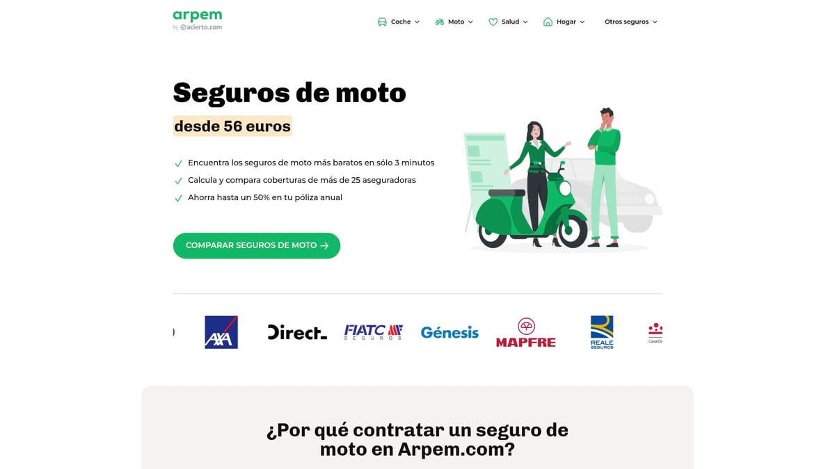 7 Mejores Comparativas Seguros De Moto Para Elegir En 2026 - Arpem