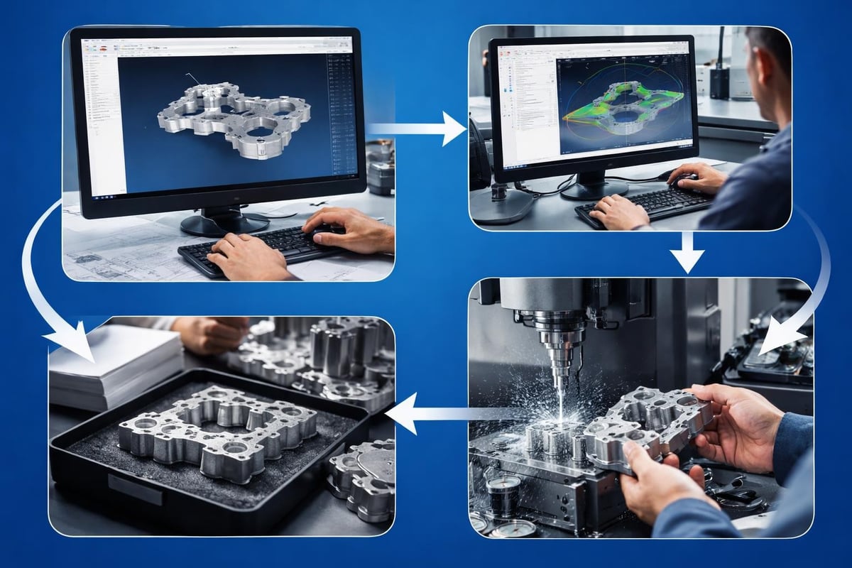 CNC machining workflow