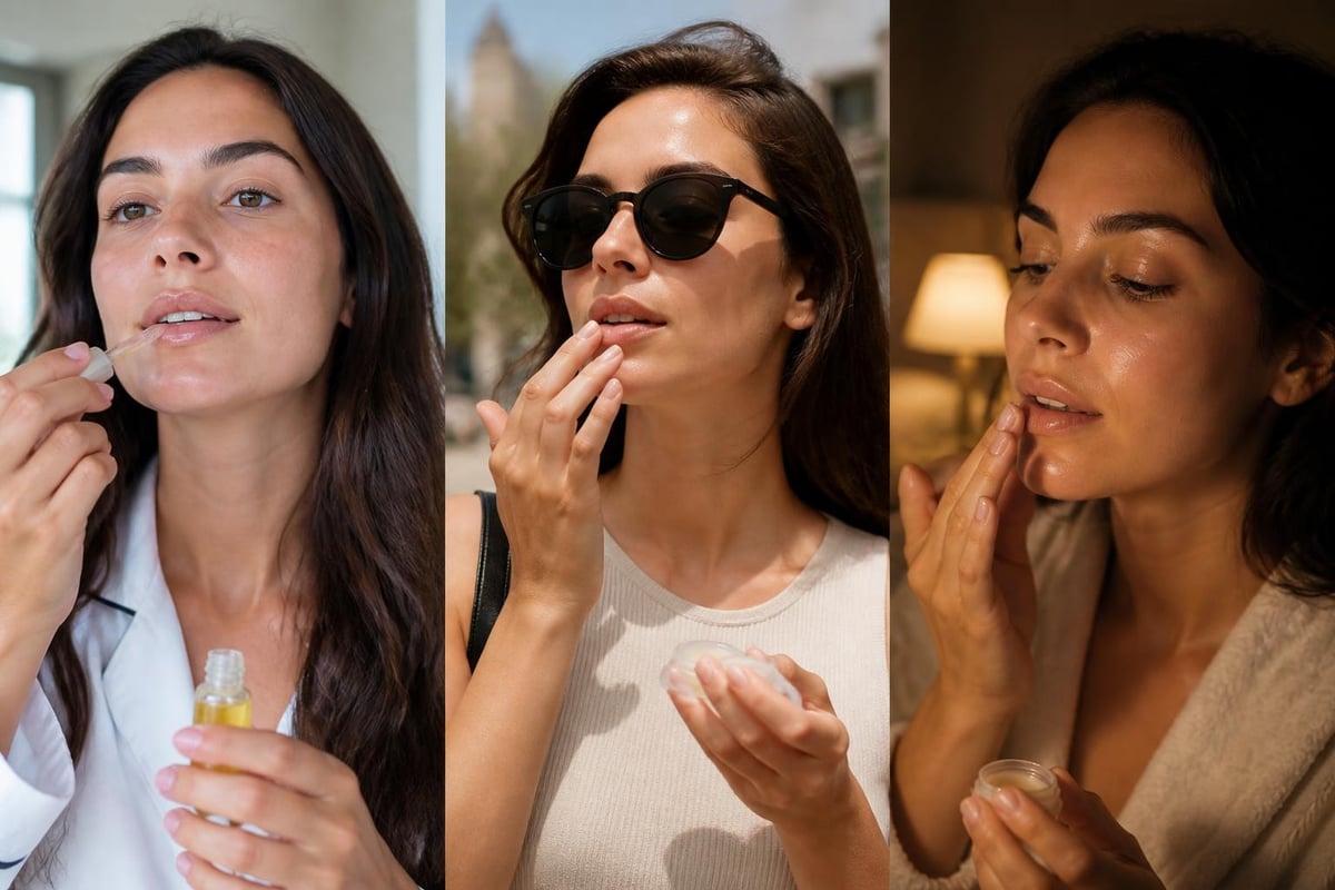 Korean lip care routine