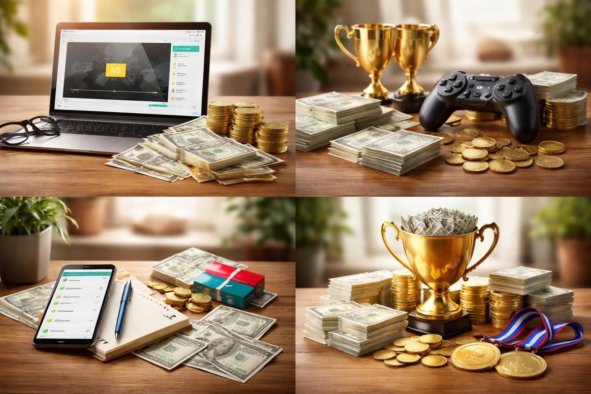Revenue models in earning money app games