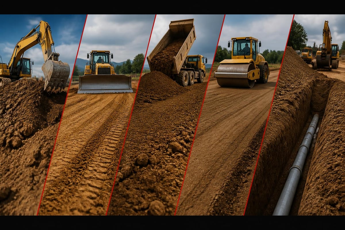 Earth moving work processes