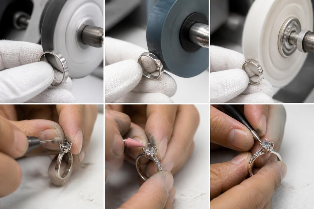 Ring polishing workflow