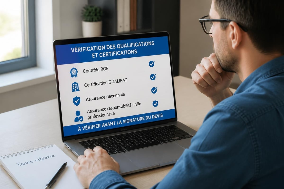 Processus sélection vitrier qualifié