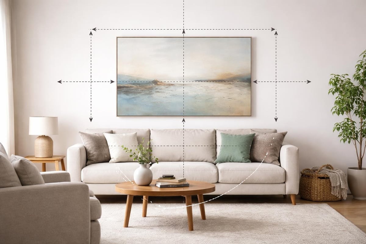 Bold abstract art scale relationship