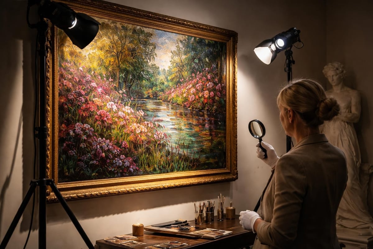 Lighting techniques for abstract art