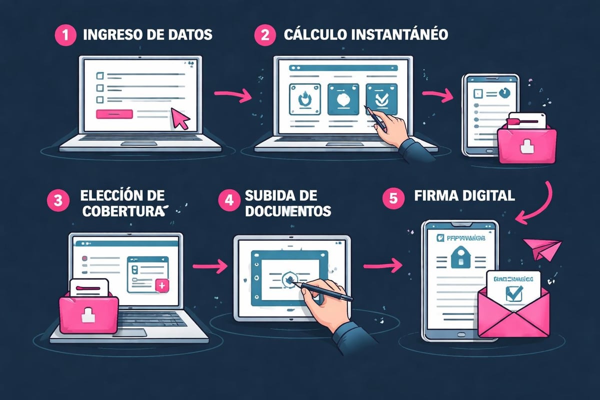 Seguros Web: La Revolución Digital del Sector Asegurador 2 Proceso de contratación digital de seguros