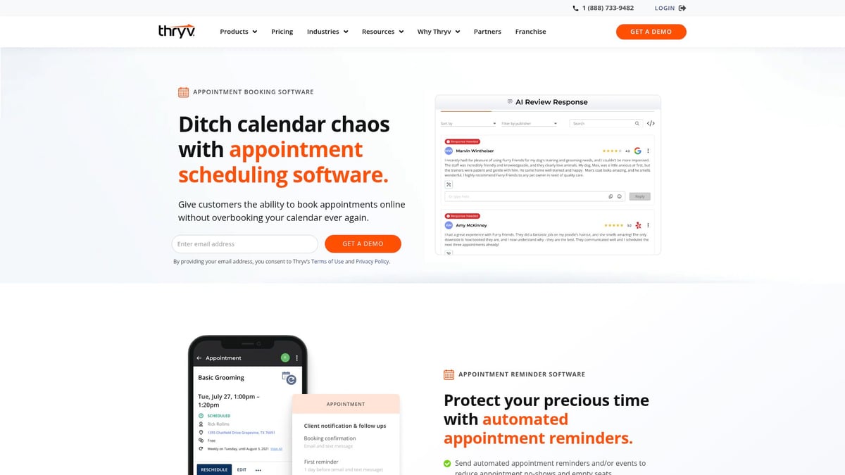 Top 7 Best Business Scheduling App Picks for 2026 - Thryv