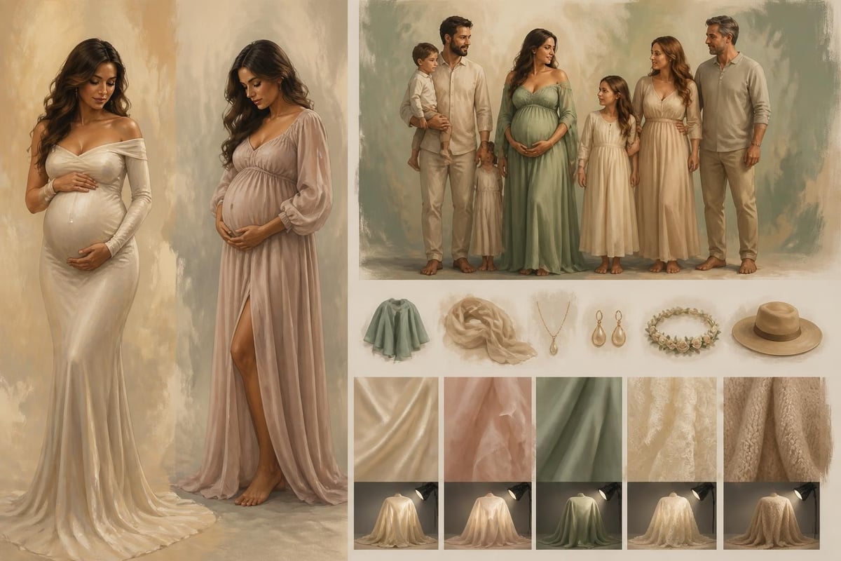 Maternity session outfit planning