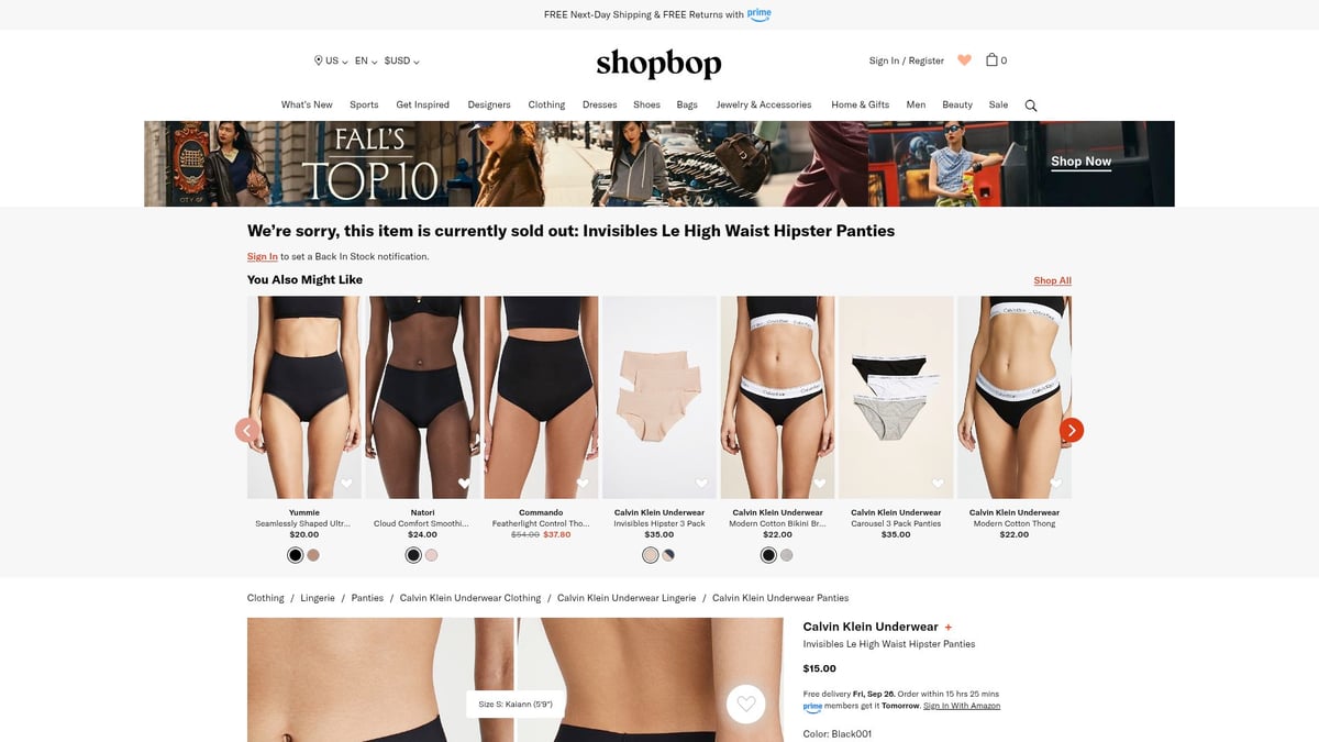 8 Best Underwear to Wear With Leggings in 2025 - Calvin Klein Invisibles High Waist Hipster Panties