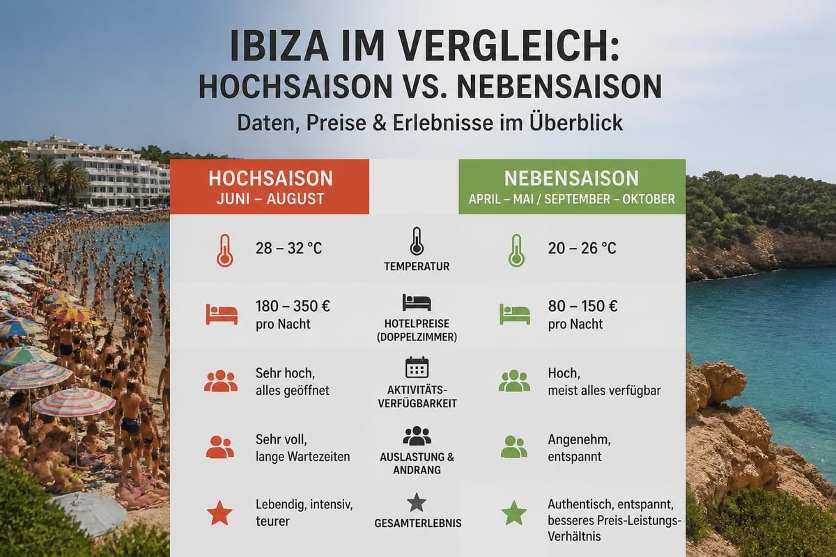 Ibiza Saisonvergleich