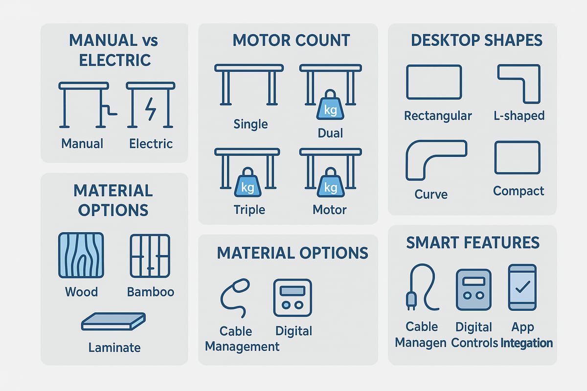 Types of Height Adjustable Desks Explained