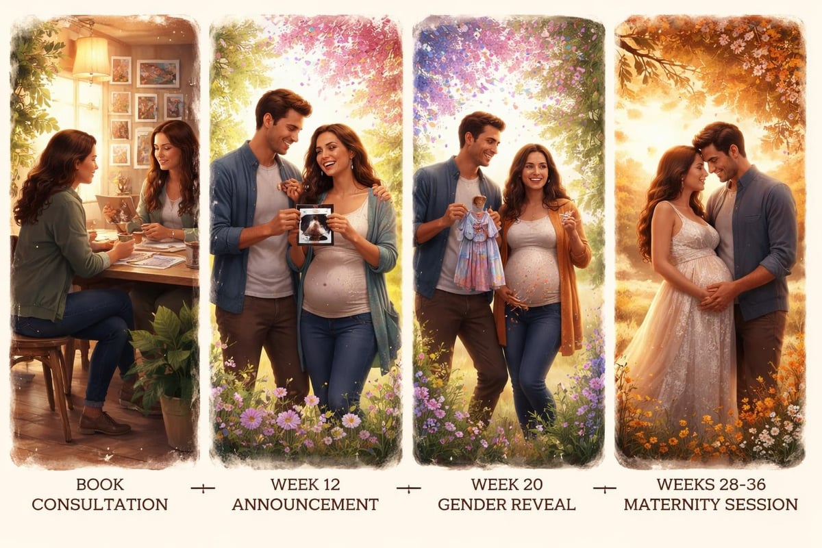 Maternity session timeline