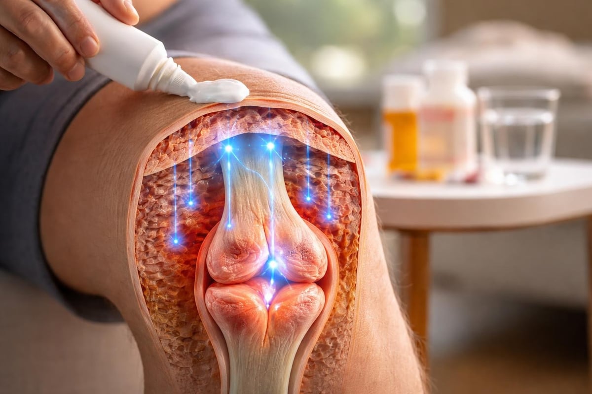 Topical pain relief mechanism