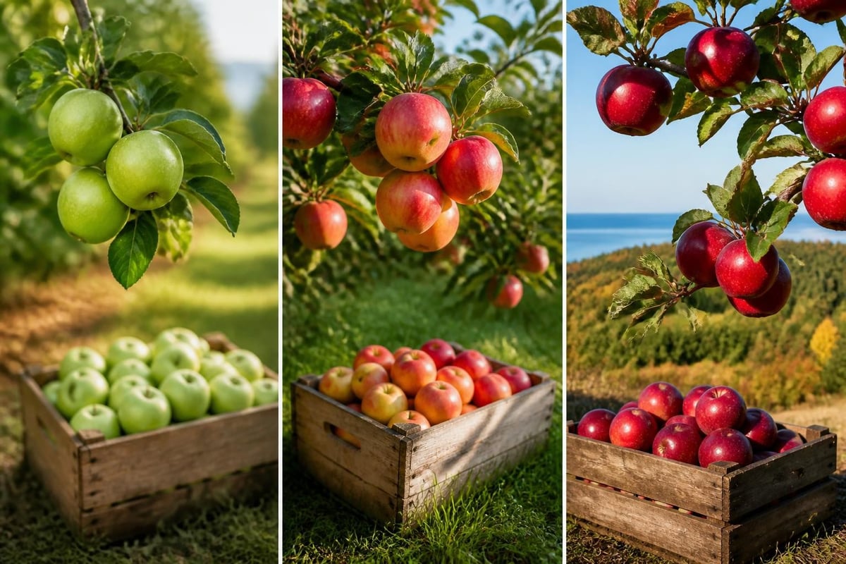 Apple harvest timing chart