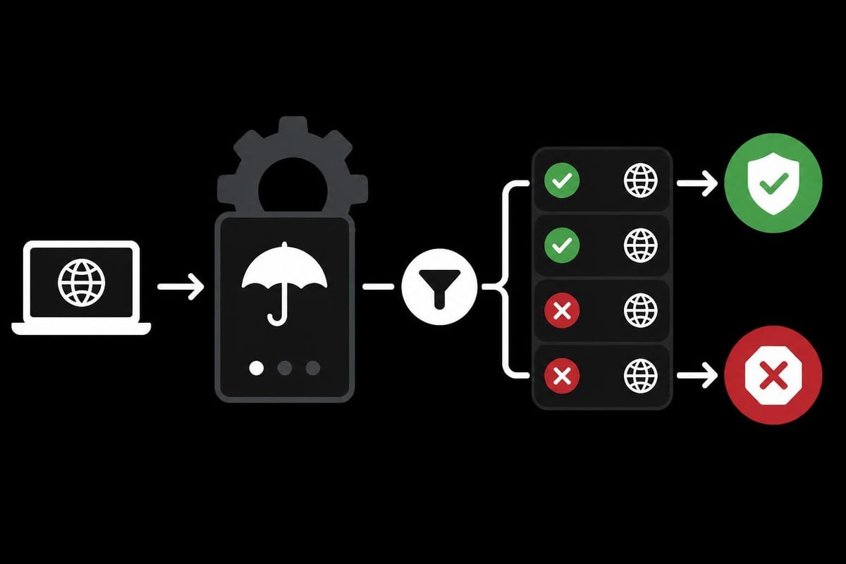 Tinyproxy filtering workflow