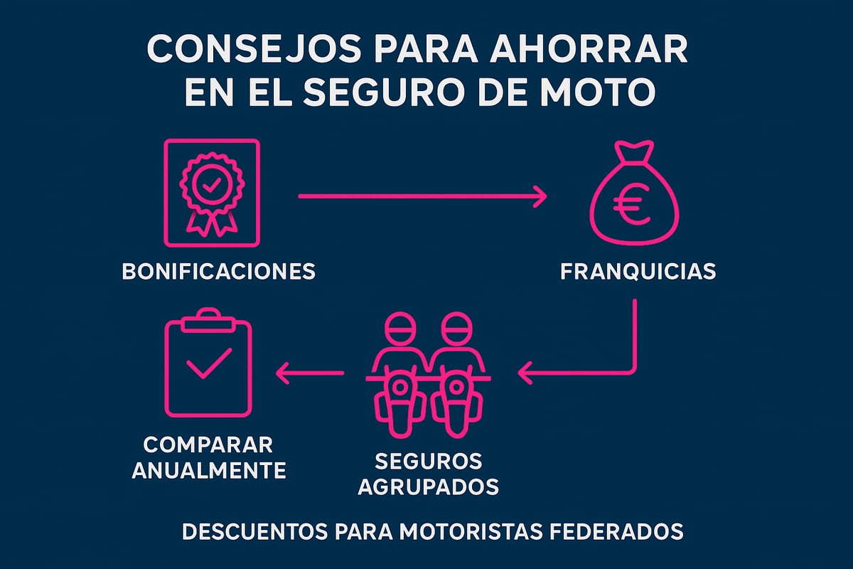 Consejos para ahorrar en tu seguro de moto