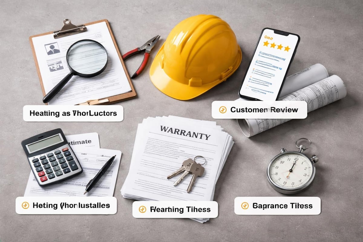 Heating installer evaluation criteria