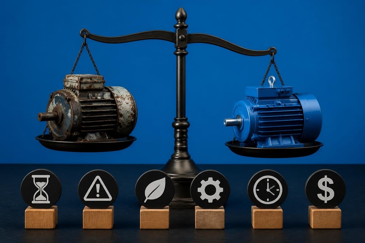 Hydraulic repair versus upgrade decision matrix