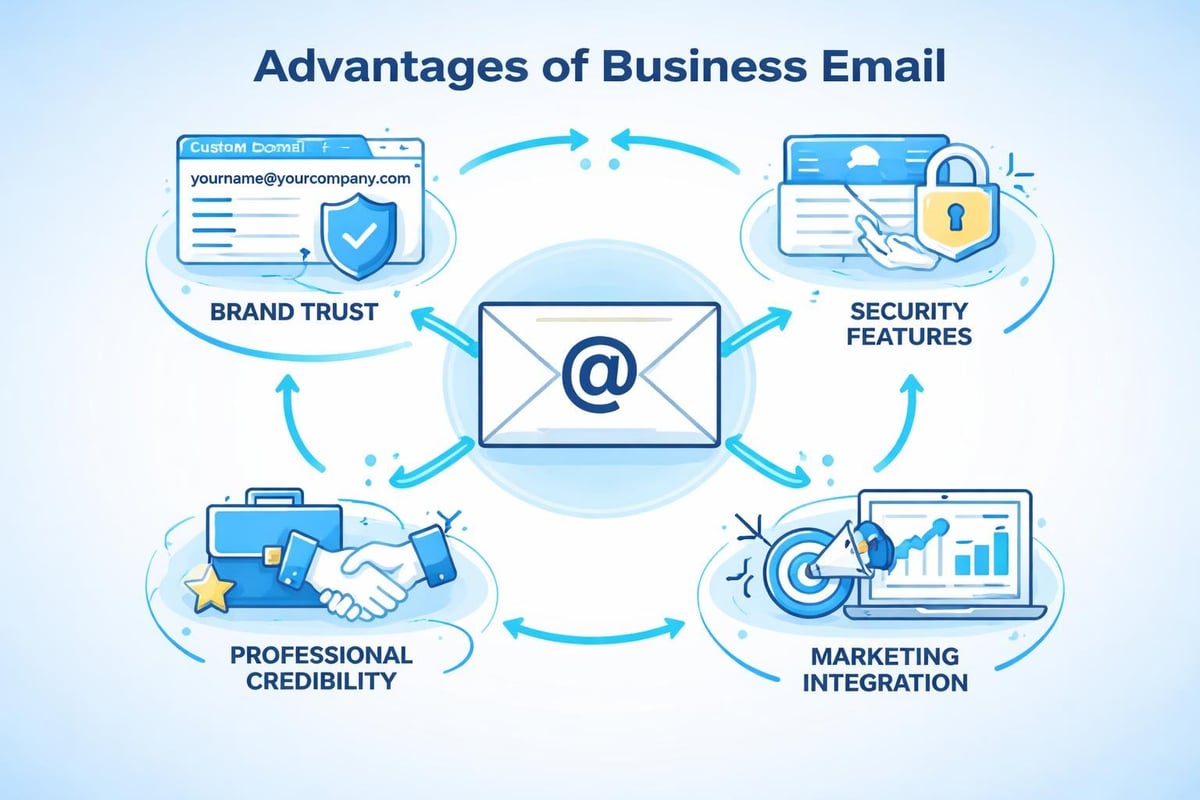 Business email infrastructure benefits