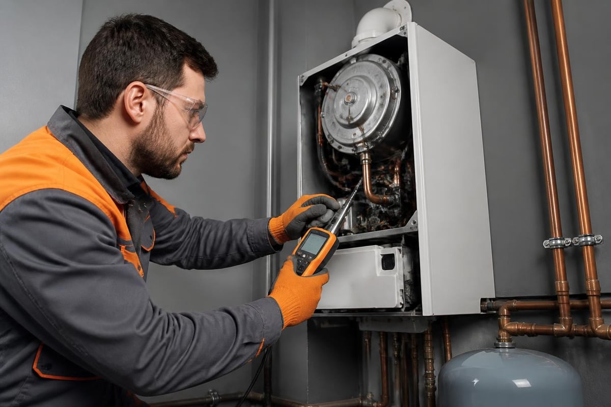 Boiler service safety checklist