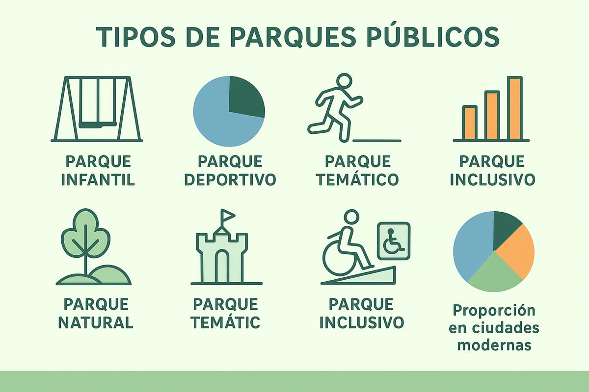 Tipos de parques públicos y sus características en 2025