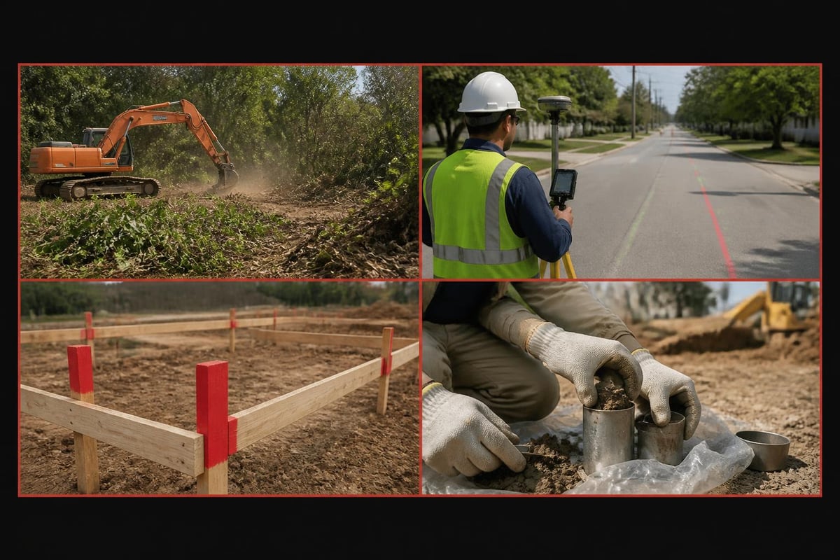 Site survey and excavation planning