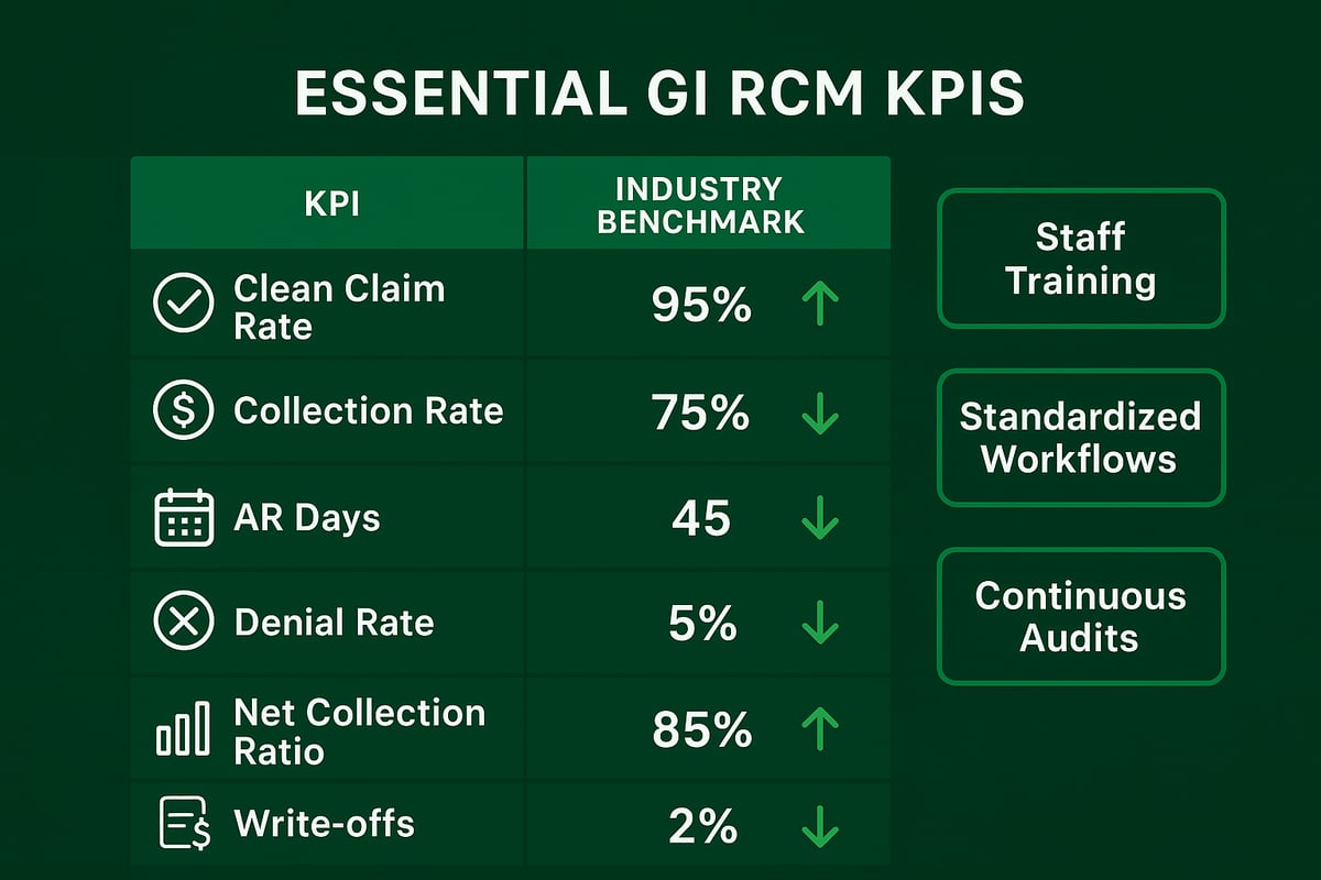 Best Practices and Key Metrics for GI RCM Success