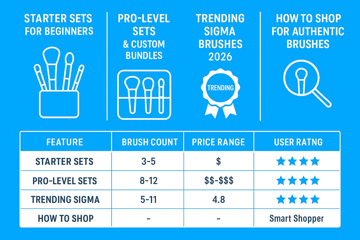 Choosing Your Sigma Brush Set: Picks for Every Skill & Budget
