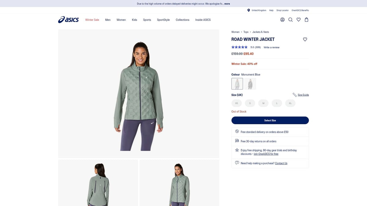 Top 7 Jacket For Winter Running Picks For 2026 - Asics Road Winter Jacket