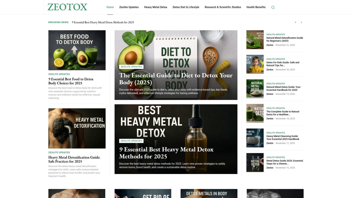 9 Essential Best Natural Detox Methods for 2025 - Zeotox: Your Resource for Safe Zeolite Detox